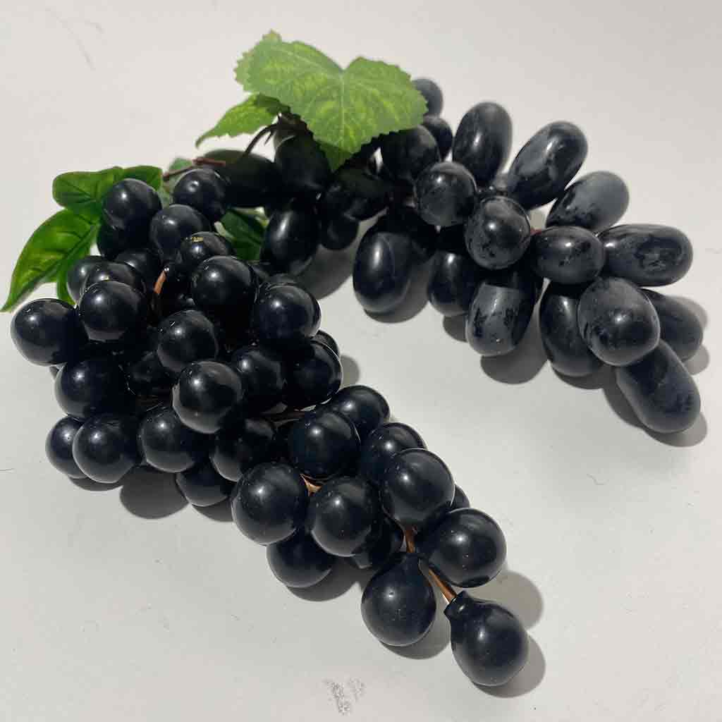 FRUIT, Artificial - Grapes Black Bunch